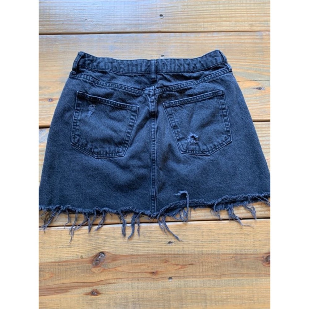 Free People Mini Distressed Jean Skirt Size 29
